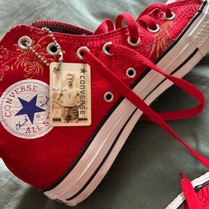 Vintage Converse Red All Star Sneakers (men’s 6/women’s 8)